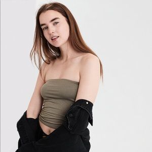 Olive Green Tube Top